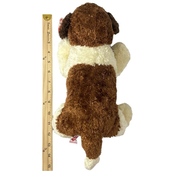 Vintage Ty Rescue the St. Bernard Puppy Dog Plush 13” Retro 100% Silk 2000 - Picture 8 of 8